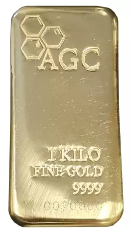 AGC 1 KG 9999 Cast Gold Bullion Bar