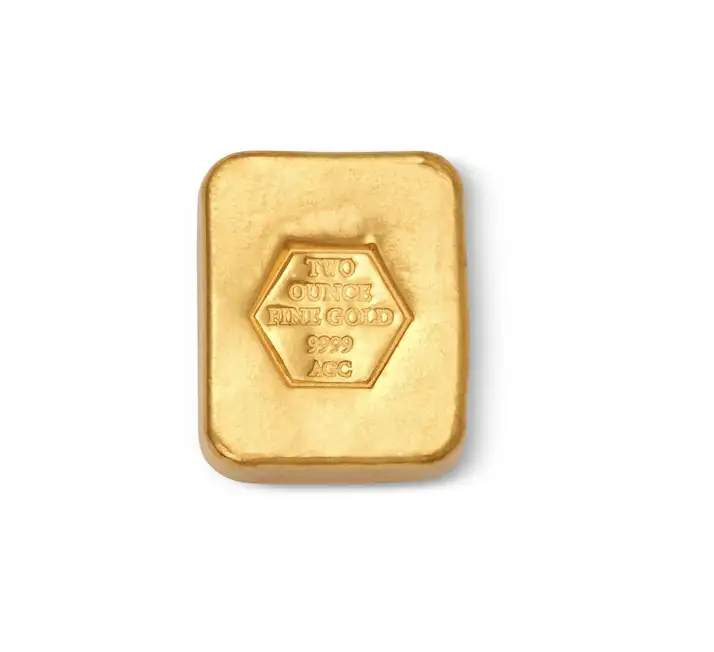  AGC 2oz Gold Bullion Cast Bar 9999