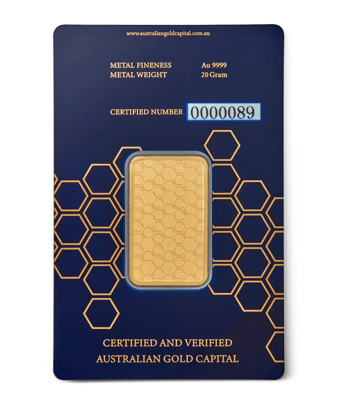  AGC 20g Bullion Minted Gold Tablet 99.99%