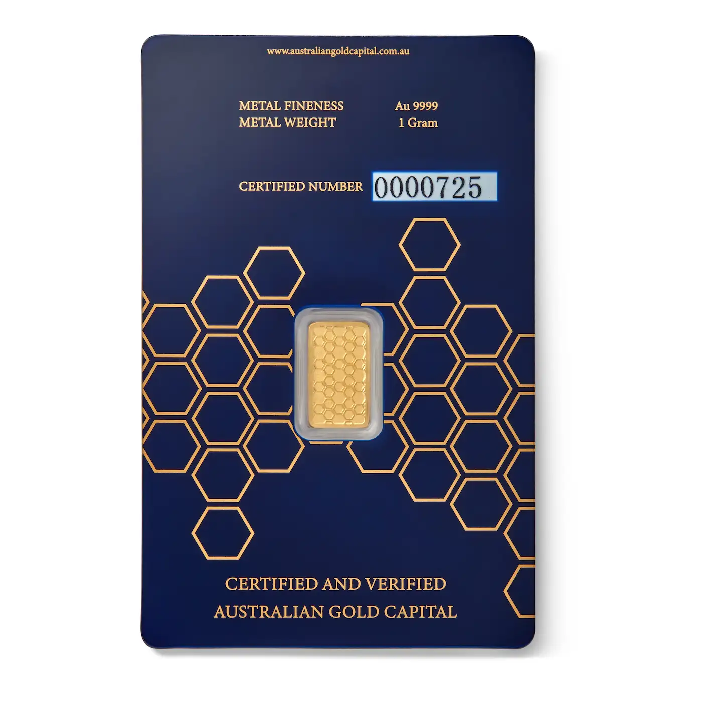 AGC 1g Bullion Minted Gold Tablet 99.99%